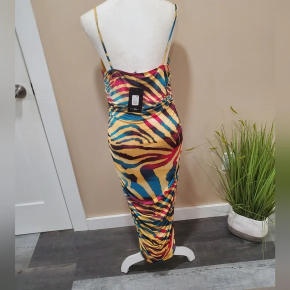 Fashion nova zebra colorful dress - Picture 8 of 10